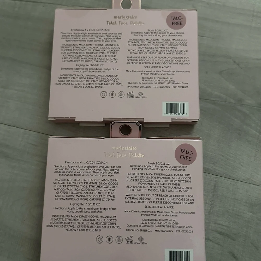 Marie Claire Natural Charm Makeup Palette 2 pcs set